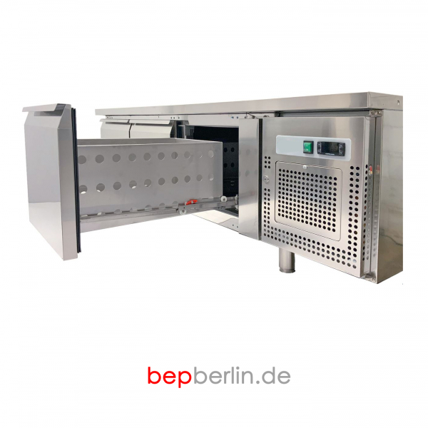 1795 x 700 x 650 mm, Unterbaukühltisch mit 3 Schubladen, -2 / +8 °C